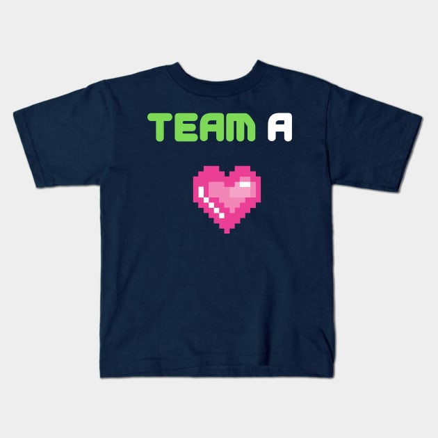 TEAM A Kids T-Shirt by FASHION GRAVEYARD